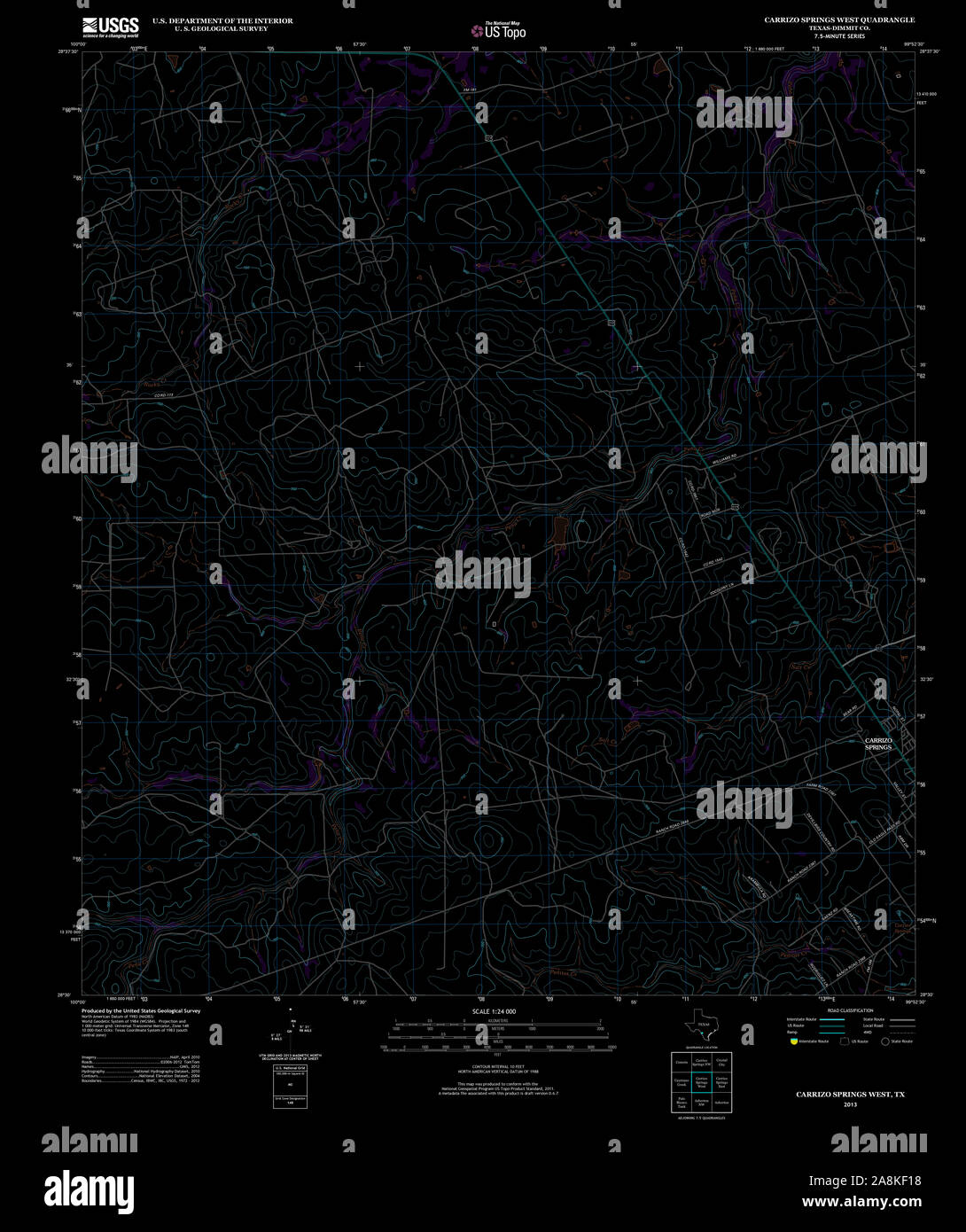 Map of carrizo springs hires stock photography and images Alamy