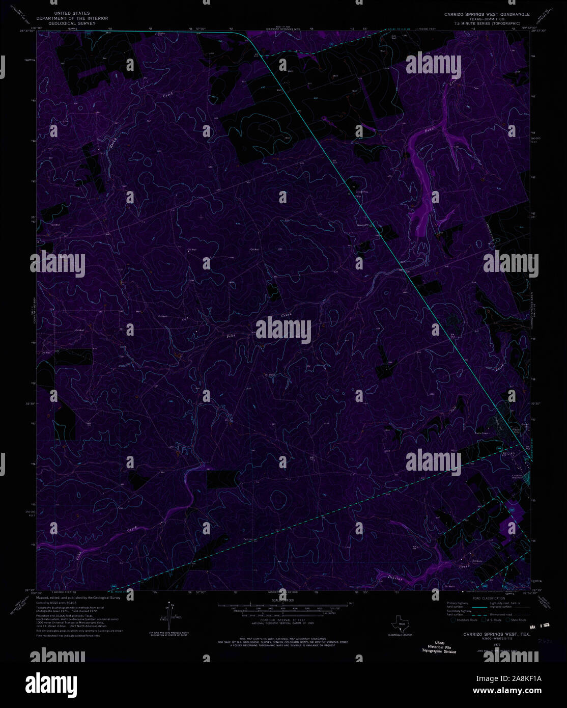 Map of carrizo springs hires stock photography and images Alamy