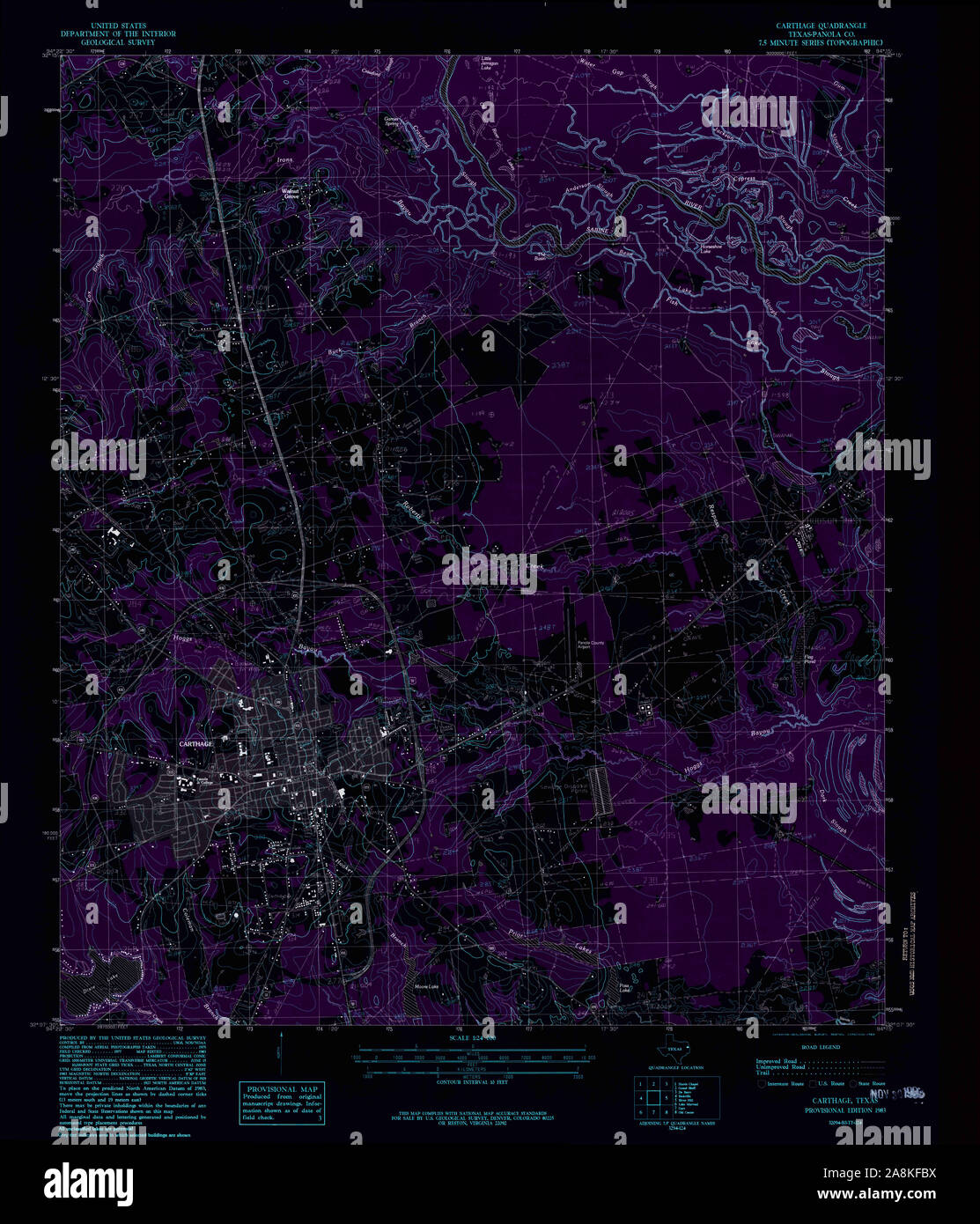 Carthage texas map hires stock photography and images Alamy