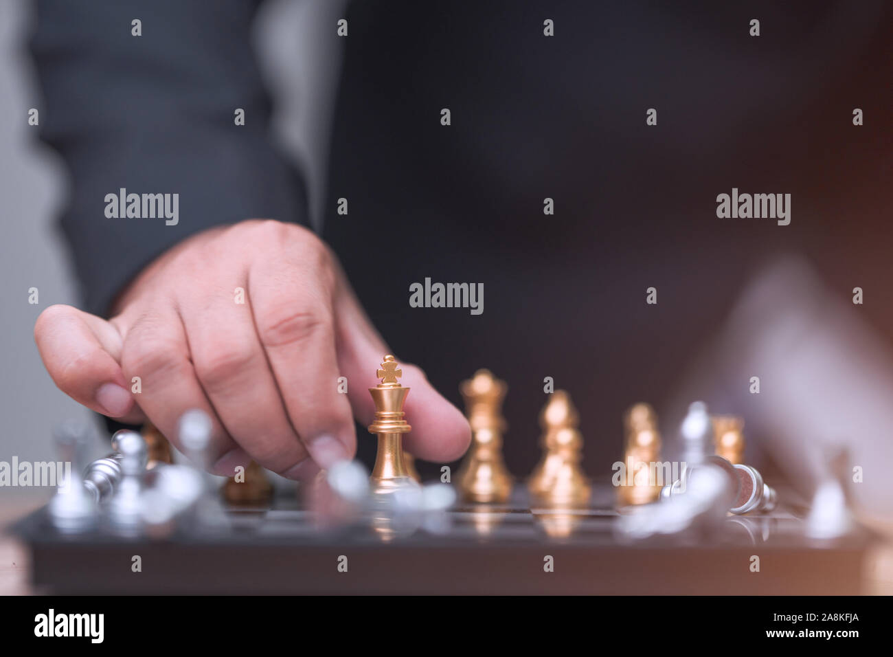 Chess Player Calculate Movies and Game Strategy Stock Photo - Image of  business, pensive: 89308060