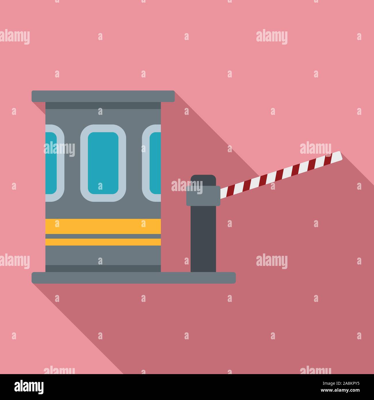Speedway toll road icon. Flat illustration of speedway toll road vector ...