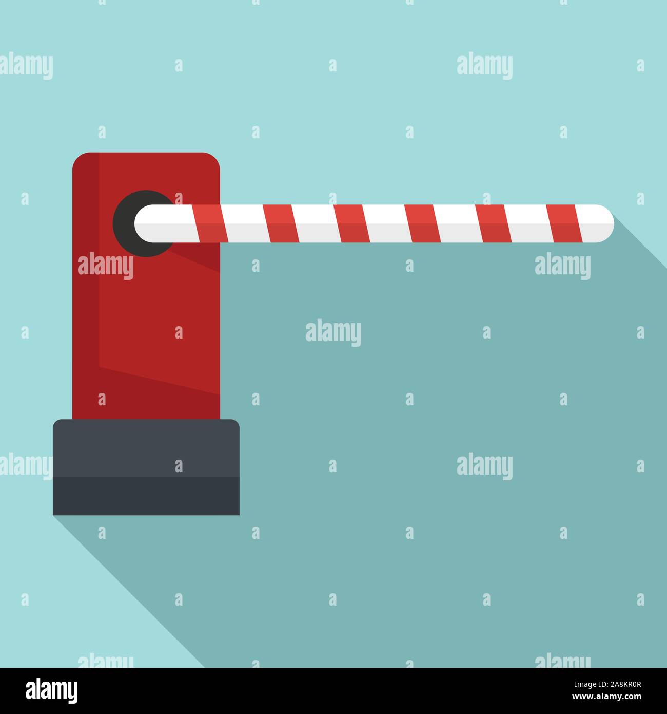 Parking barrier icon. Flat illustration of parking barrier vector icon ...