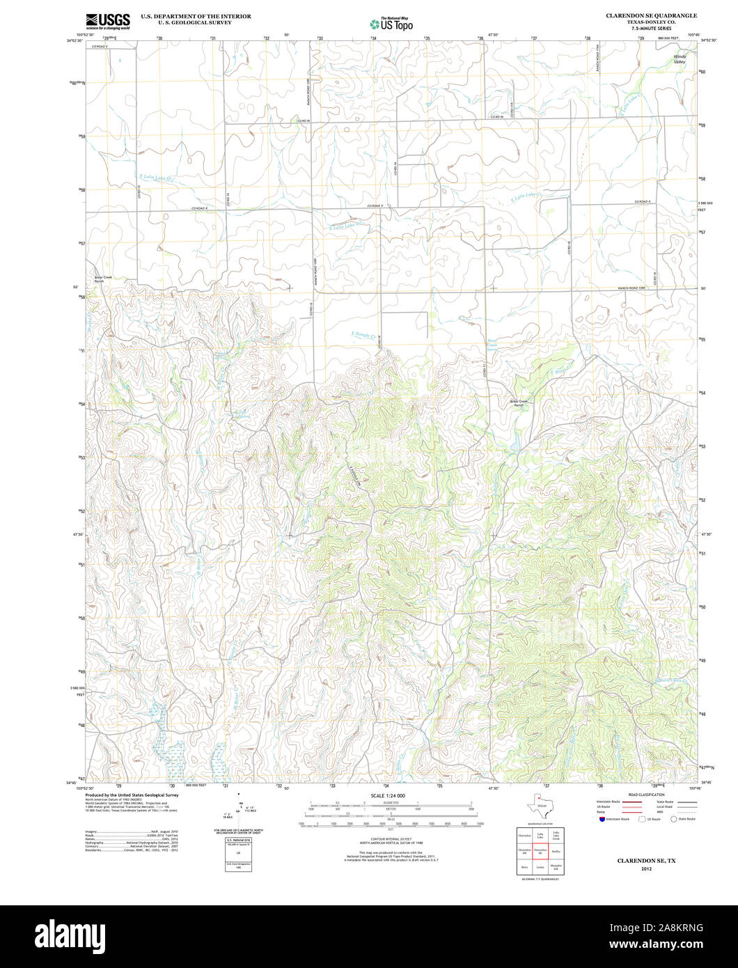 Map of clarendon texas hires stock photography and images Alamy
