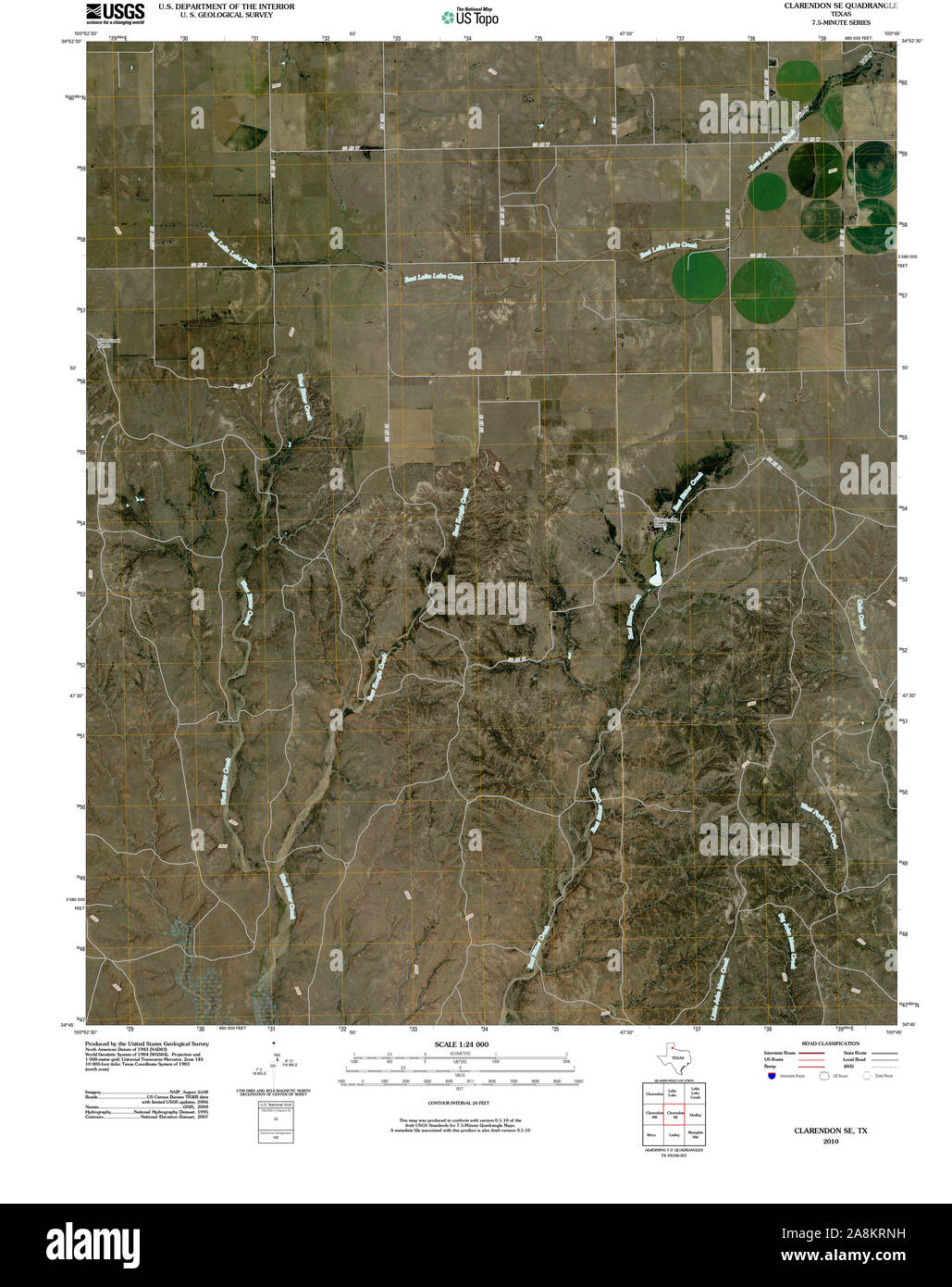 Map of clarendon texas hires stock photography and images Alamy
