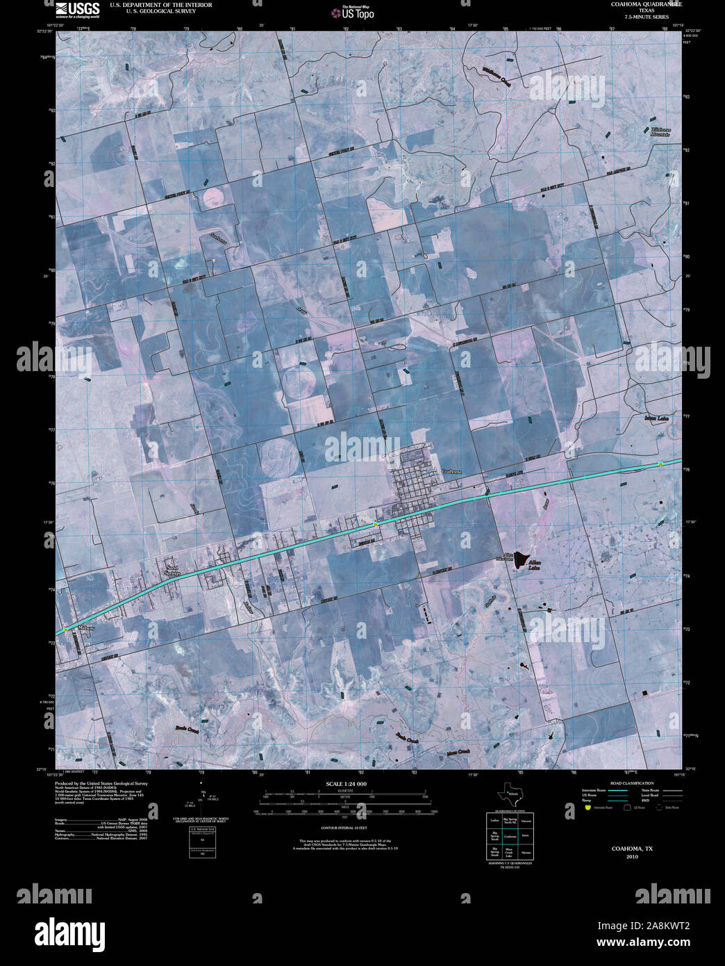 Map of coahoma texas hires stock photography and images Alamy