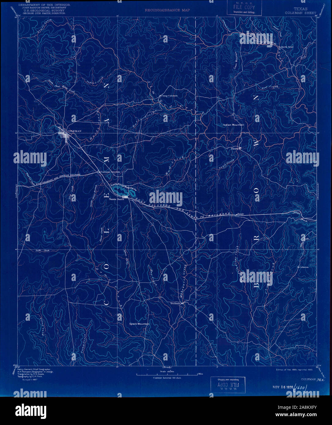 Coleman texas map hires stock photography and images Alamy