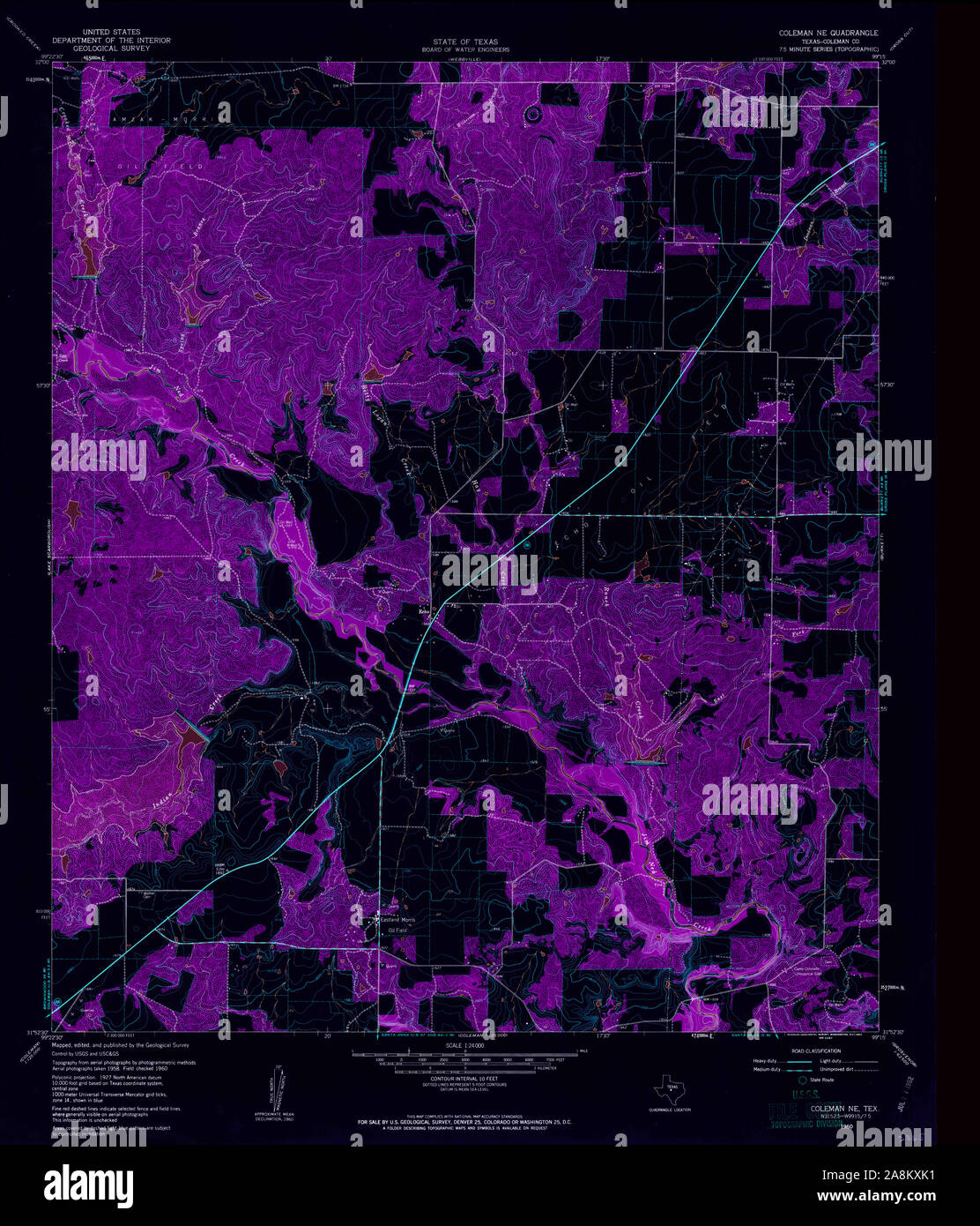Coleman texas map hires stock photography and images Alamy