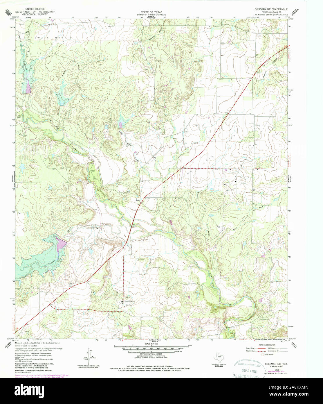 Coleman texas map hires stock photography and images Alamy