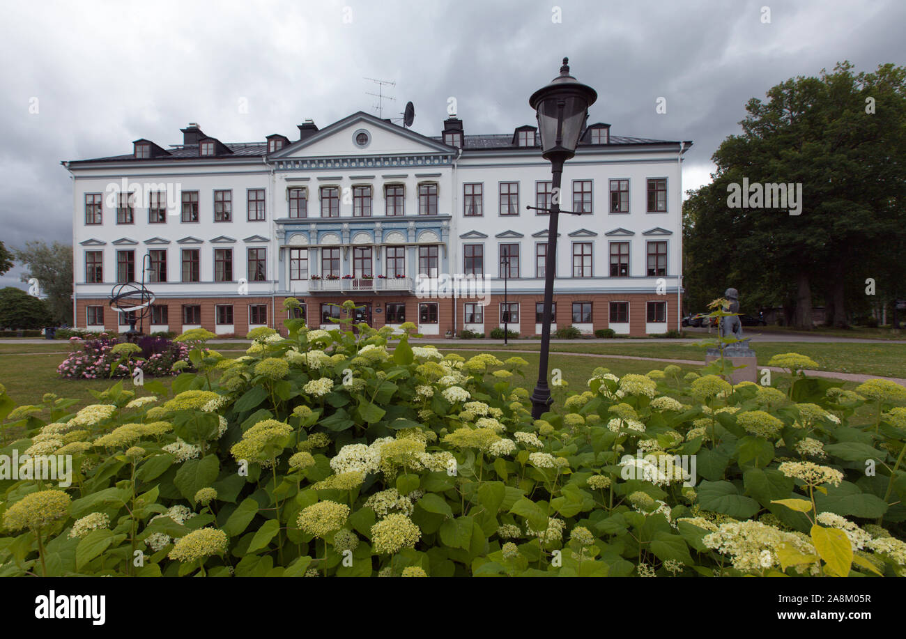 Gysinge Mansion Sweden On July 07 2019 View Of The Outdoor Exterior Of Gysinge Mansion