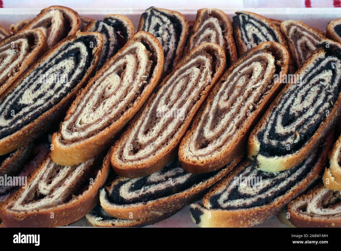 Walnut and poppy seed rolls, AllCroatian Folklore Bread Day a day