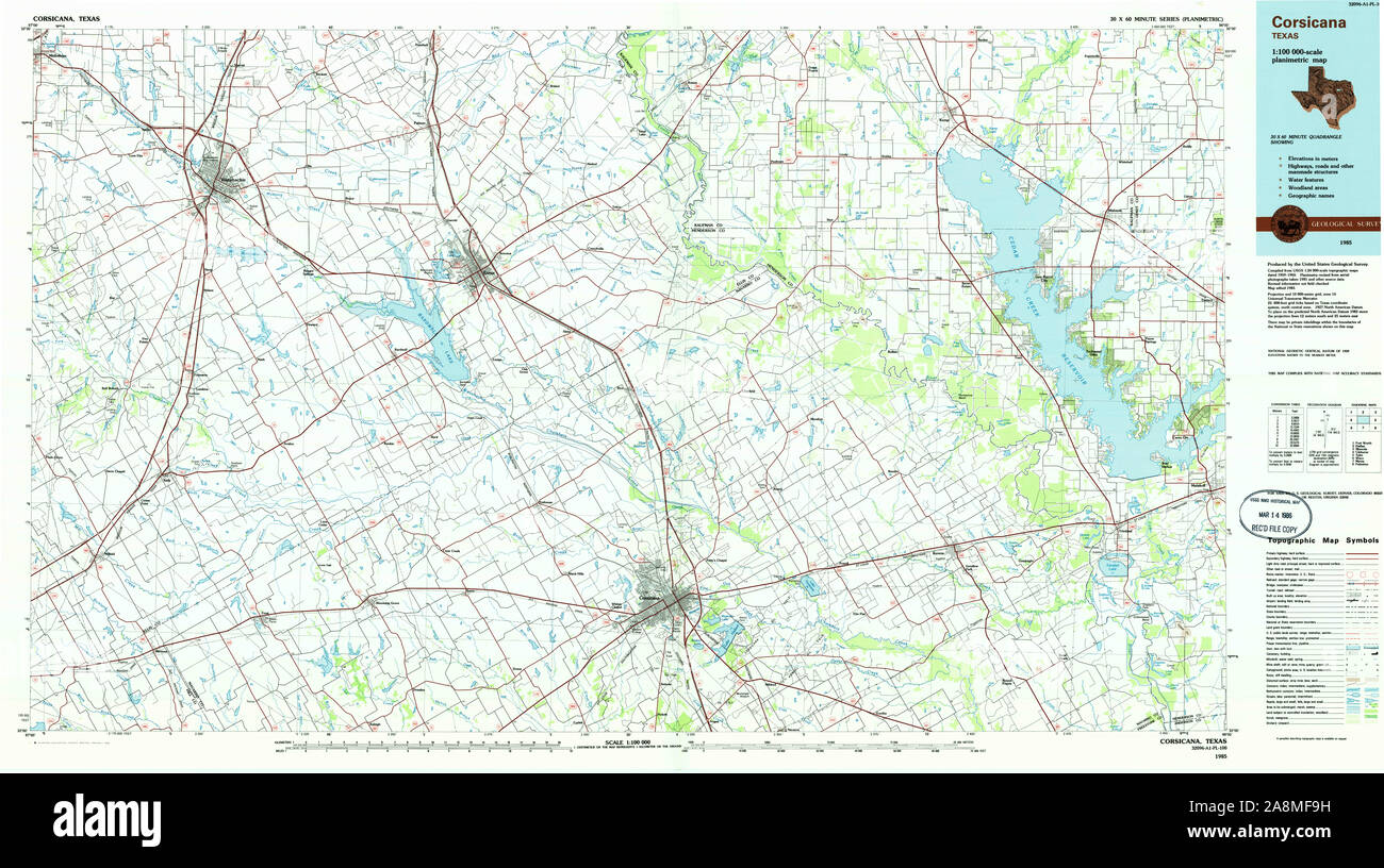 Map of corsicana texas hires stock photography and images Alamy