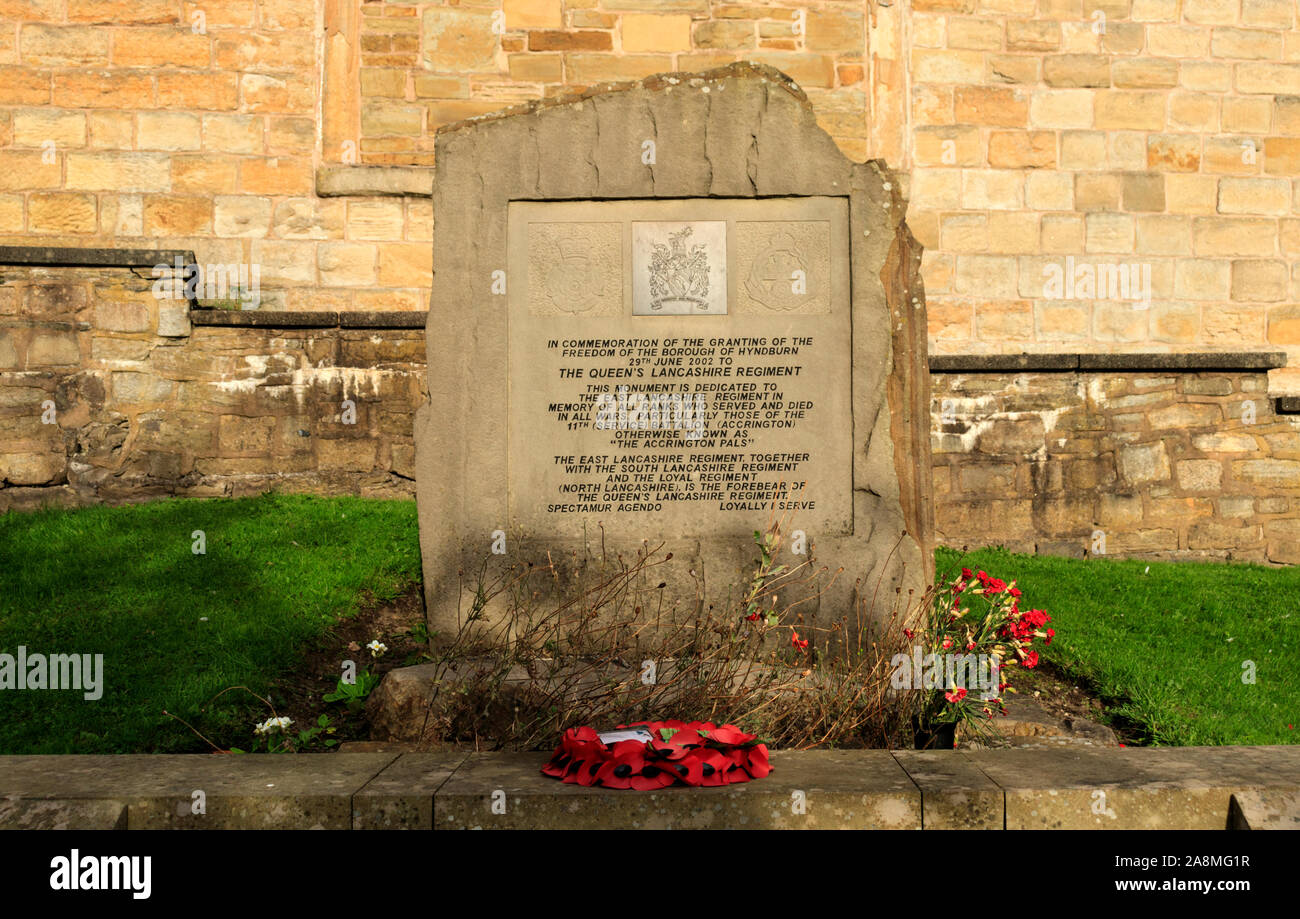 The Queen's Lancashire Regiment Memorial Stock Photo