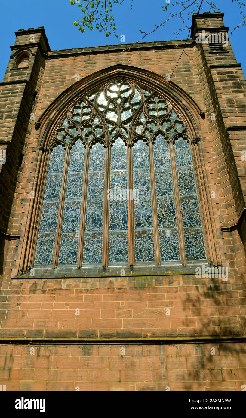 The historical Chester cathedral is a Church of England cathedral and the mother church of the Diocese of Chester Stock Photo