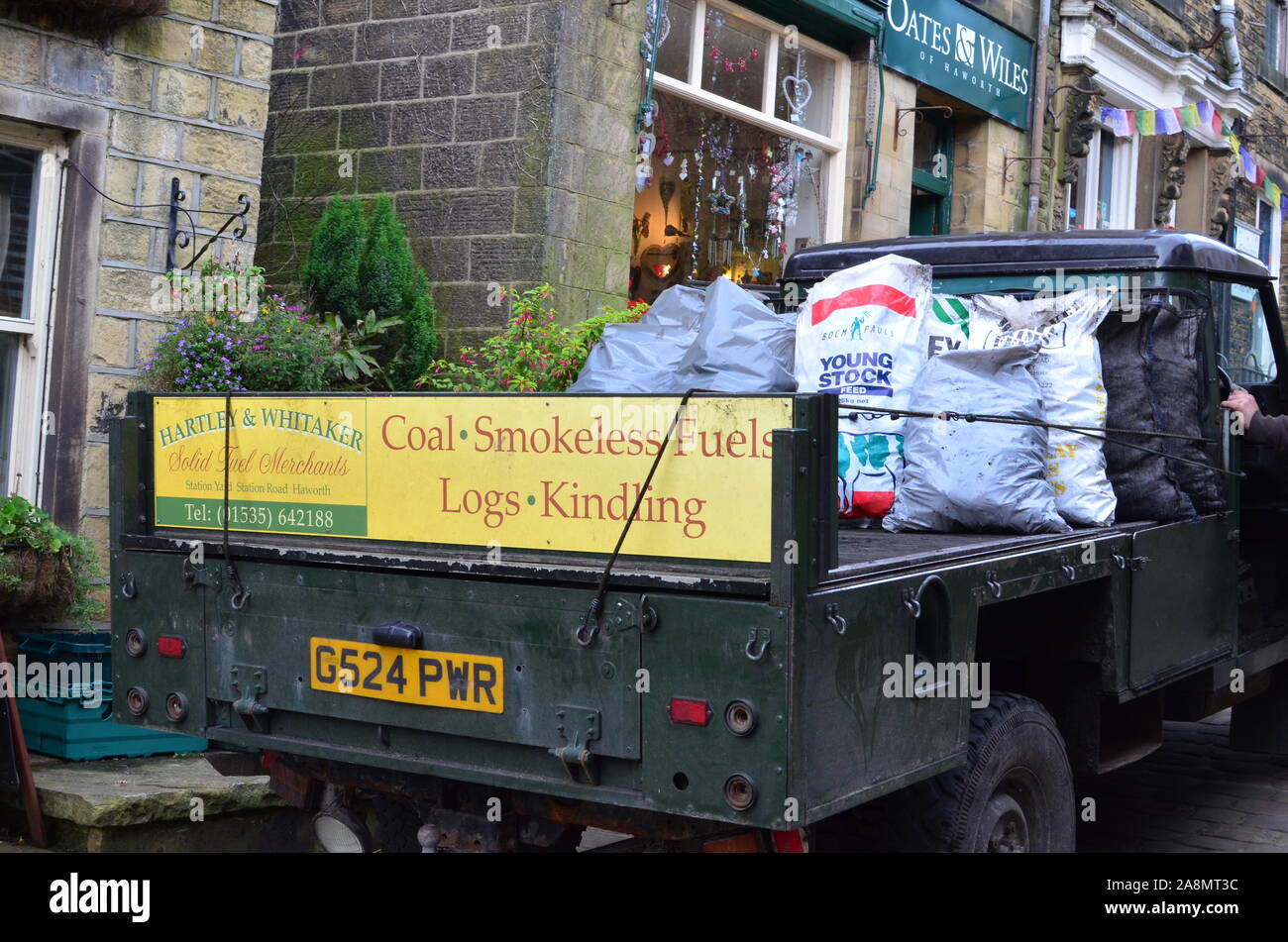 Delivering coal and solid fuels Stock Photo