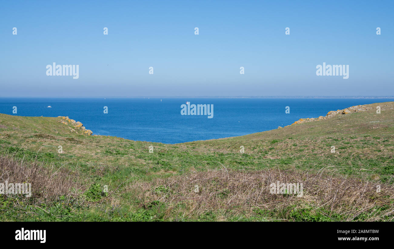 Ile de Groix in Brittany, panorama Stock Photo - Alamy