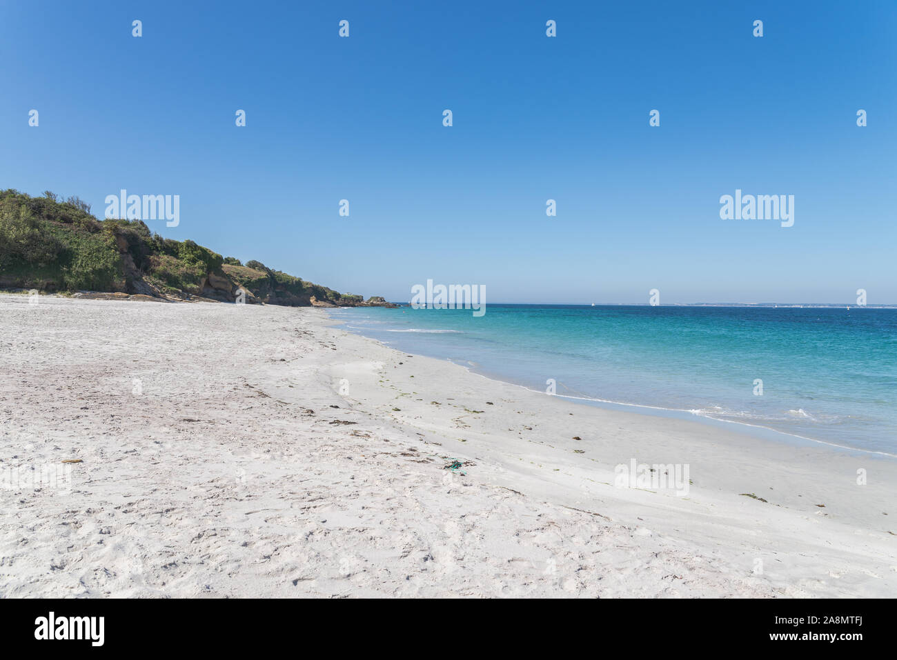 Beach, ile de Groix in Brittany, Plage des Grands Sables Stock Photo