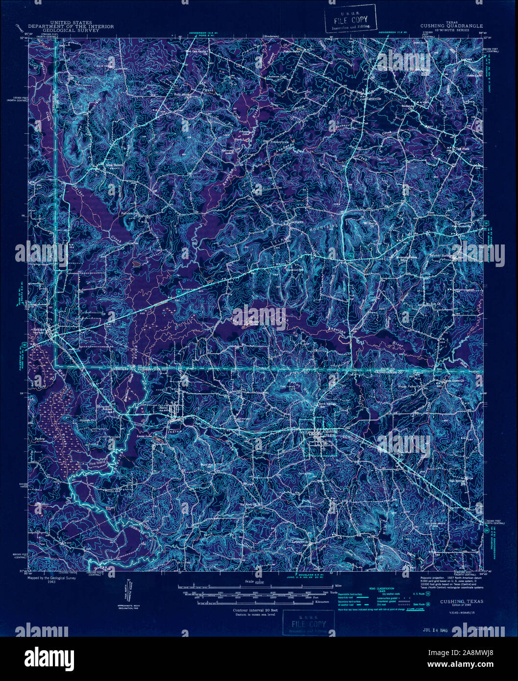 Cushing map hires stock photography and images Alamy