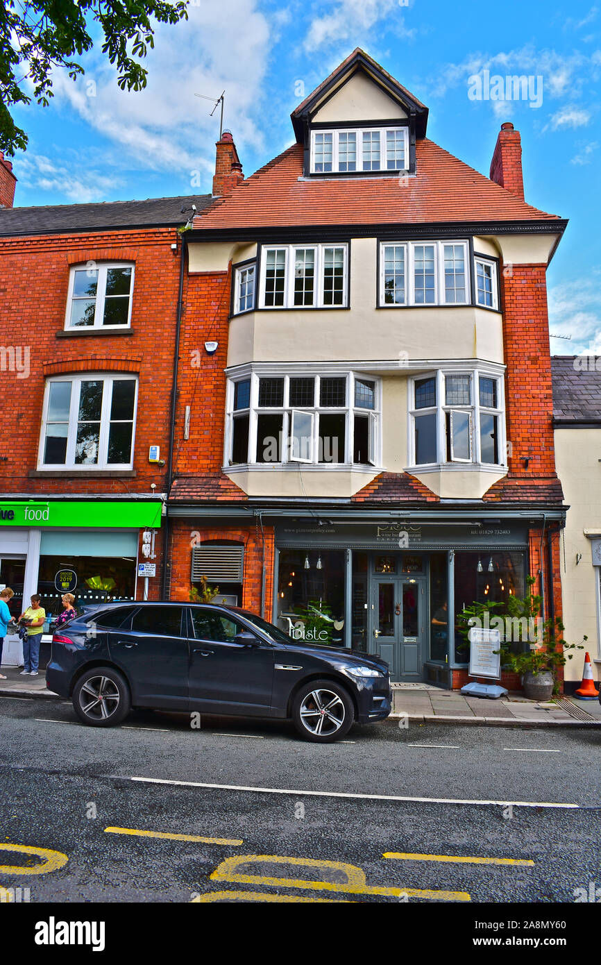 View of part of High Street Tarporley featuring the Coop Shop and
