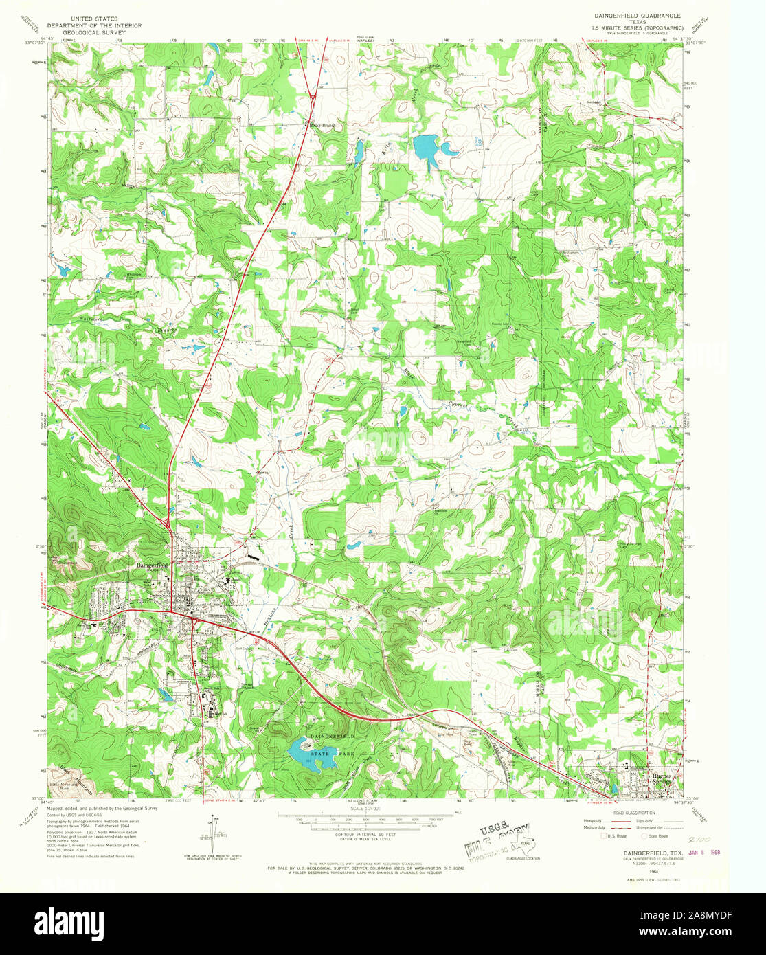 Map of daingerfield hires stock photography and images Alamy