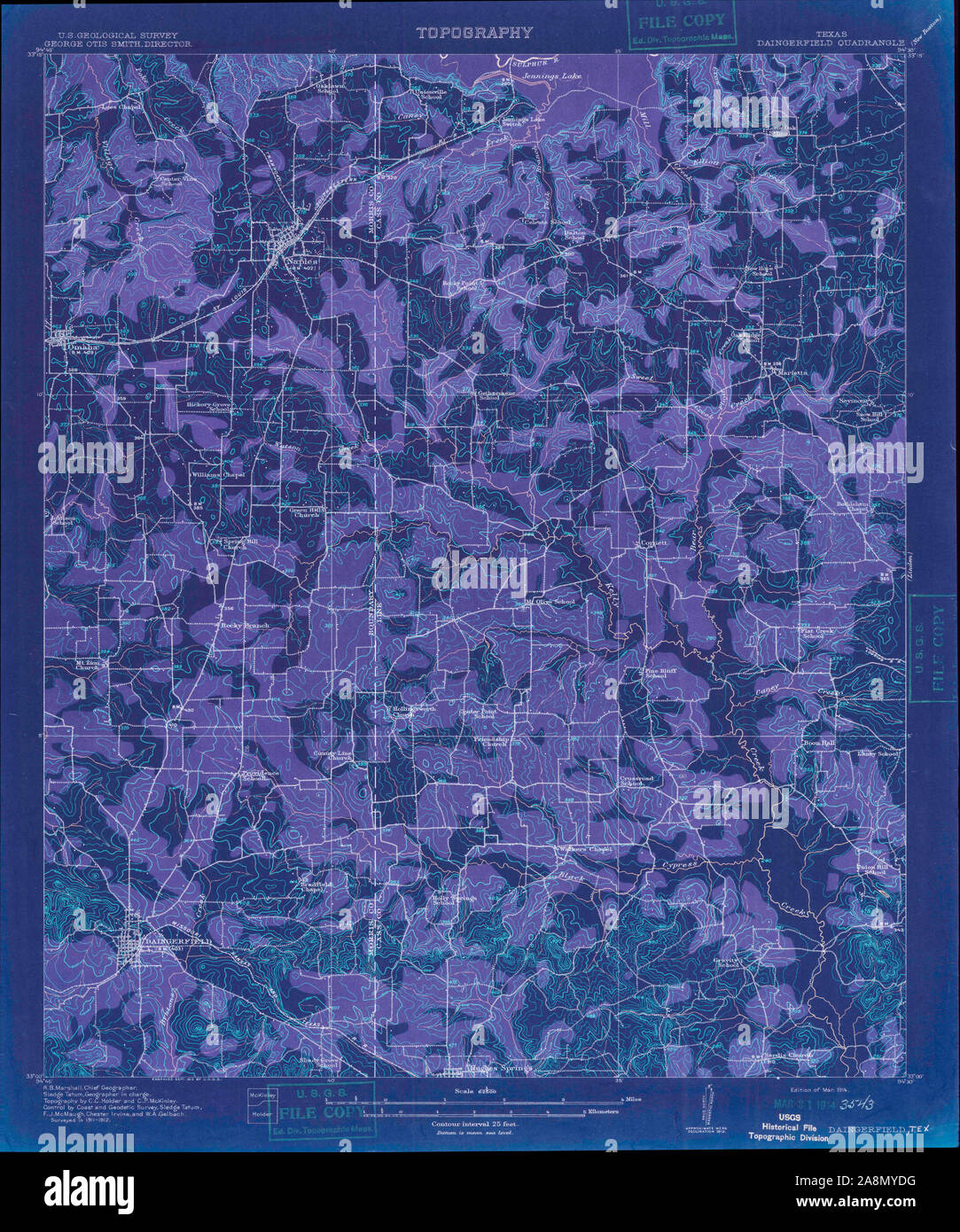 Map of daingerfield hires stock photography and images Alamy