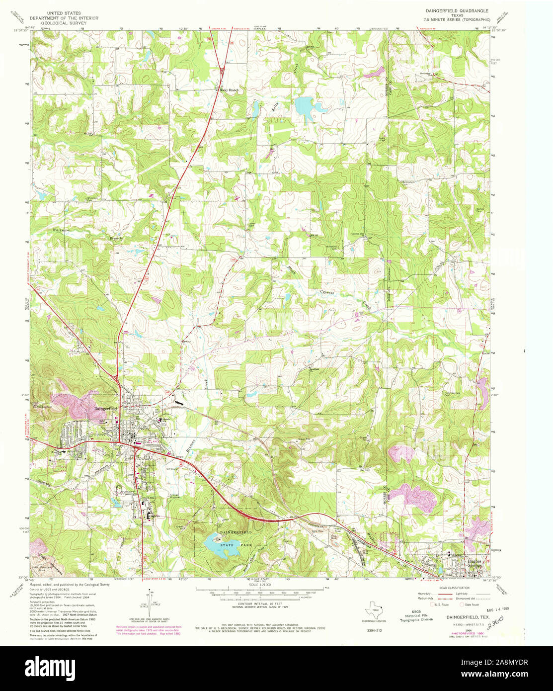 Map of daingerfield hires stock photography and images Alamy