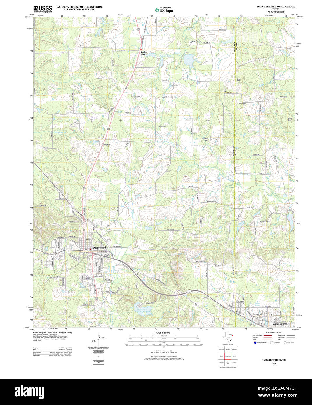 Daingerfield map Cut Out Stock Images & Pictures Alamy
