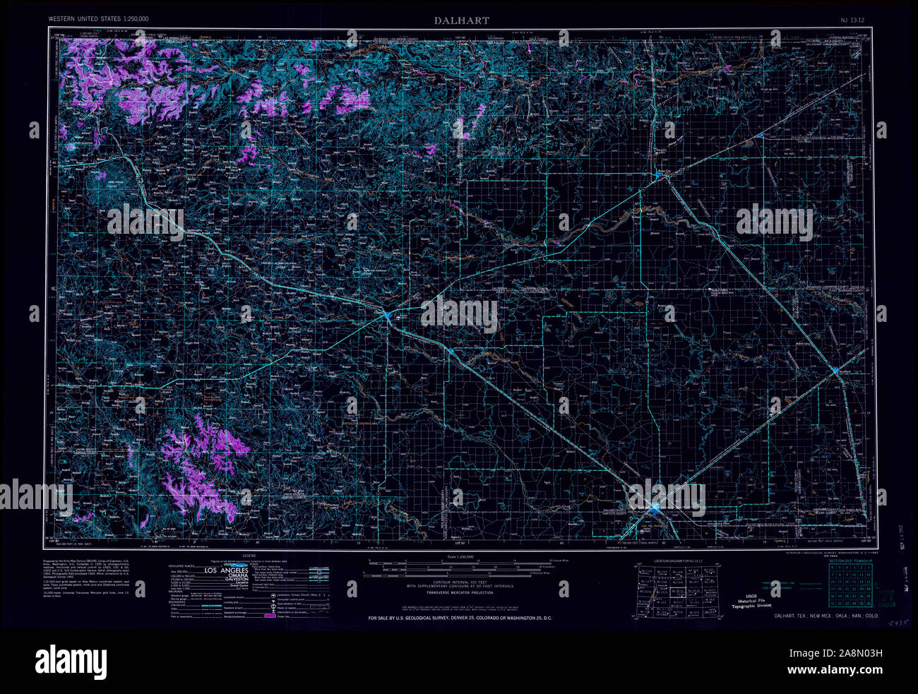 Dalhart texas map hires stock photography and images Alamy