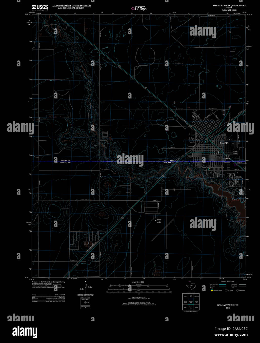 Map of dalhart texas hires stock photography and images Alamy