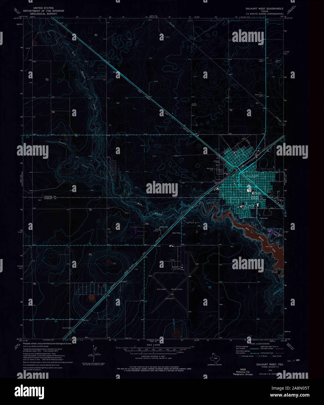 Dalhart map hires stock photography and images Alamy