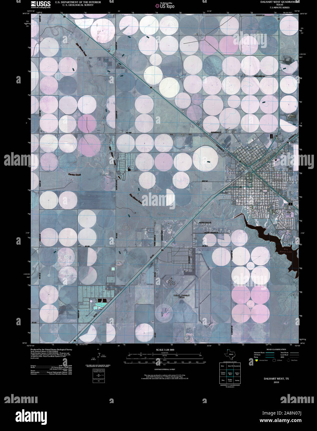 Map of dalhart hires stock photography and images Alamy