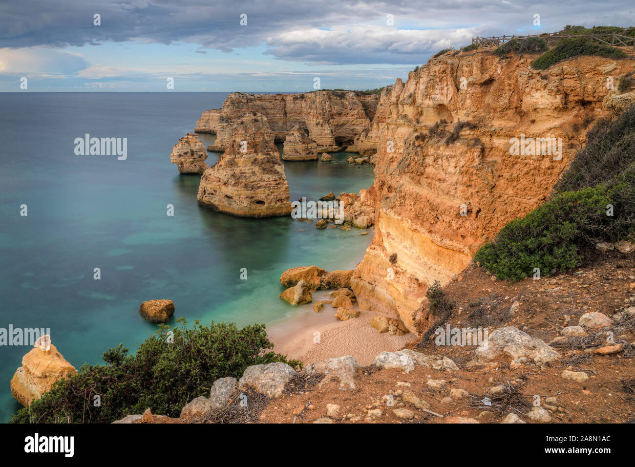 Praia da Marinha, Lagoa, Algarve, Portugal, Europe Stock Photo