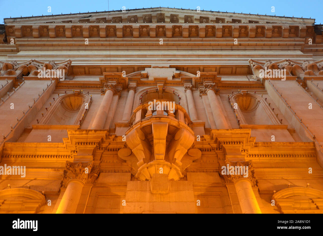 Our Lady of Mount Carmel Church Facade, Valletta Stock Photo Alamy