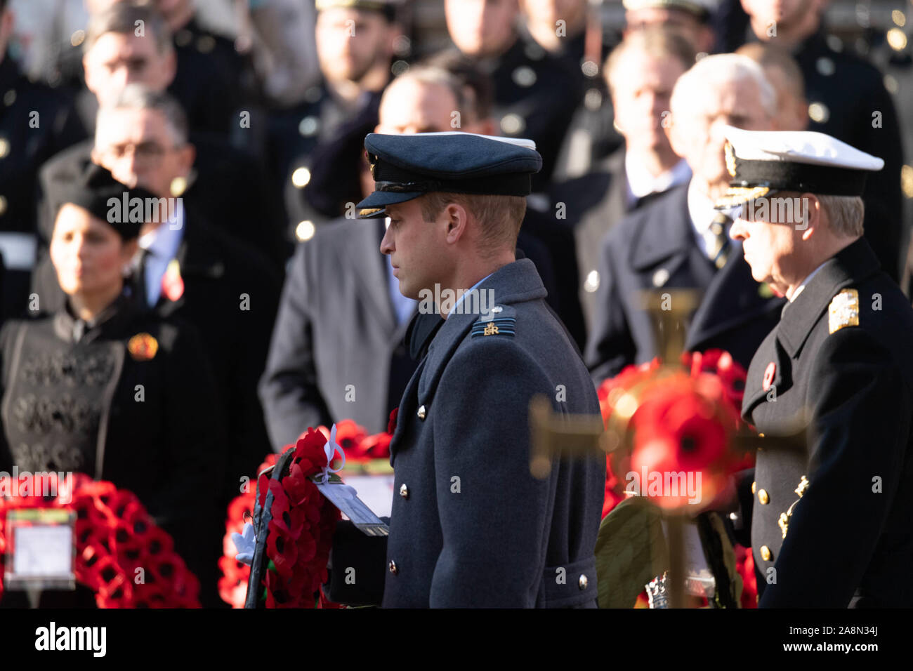 London, UK 10th November 2019.  Remembrance Sunday at The Cenotaph, Whitehall, London   HRH Prince William, The Duke of Cambridge Credit Ian DavidsonAlamy Live News Stock Photo
