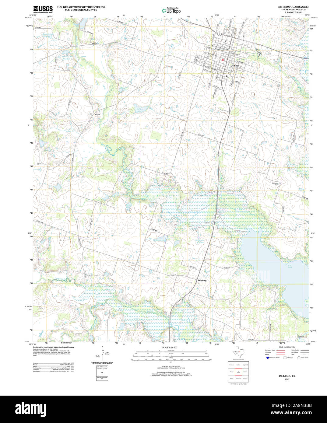 Map of de leon texas Cut Out Stock Images & Pictures Alamy