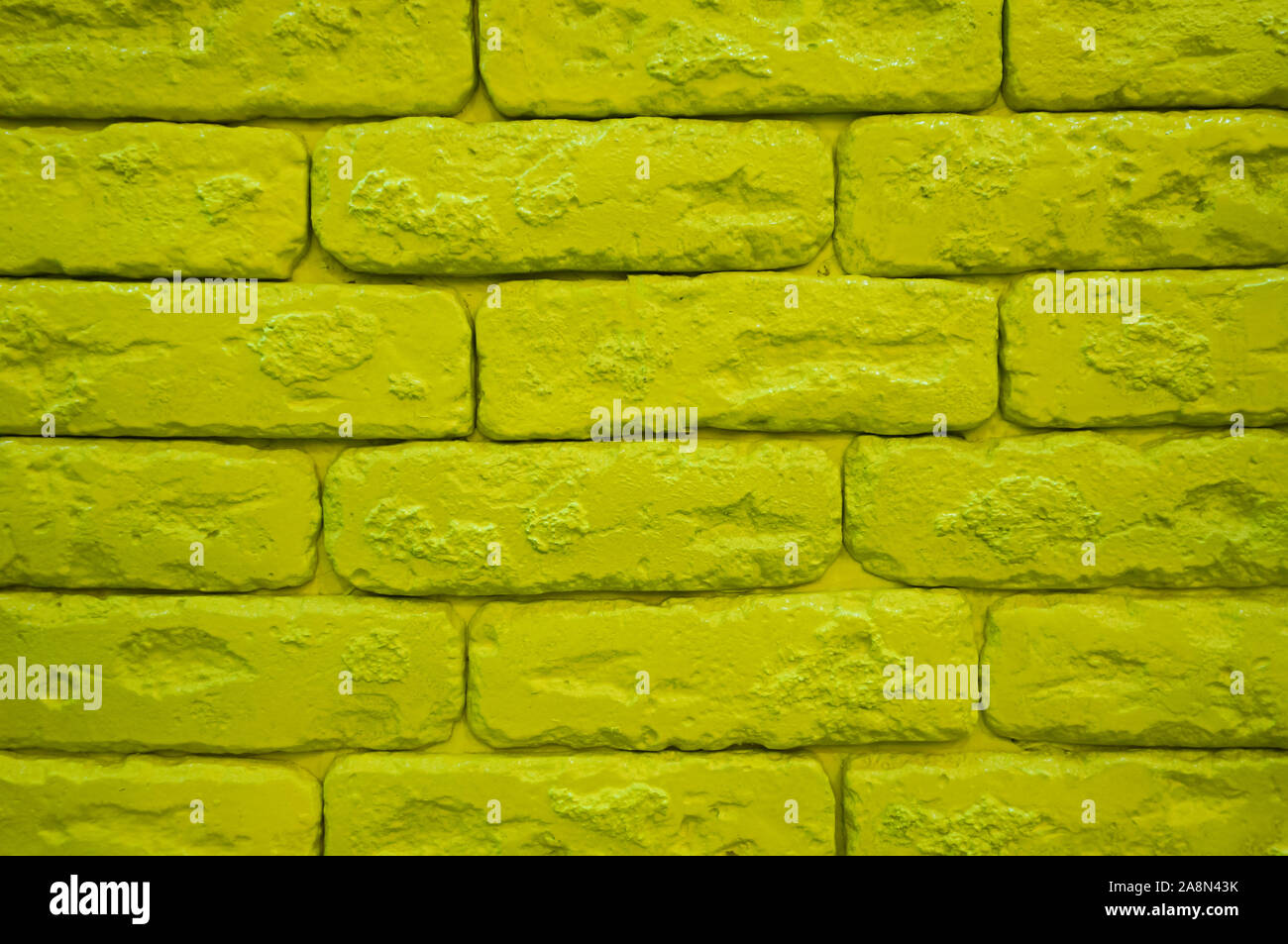 Green brick wall texture background Stock Photo - Alamy