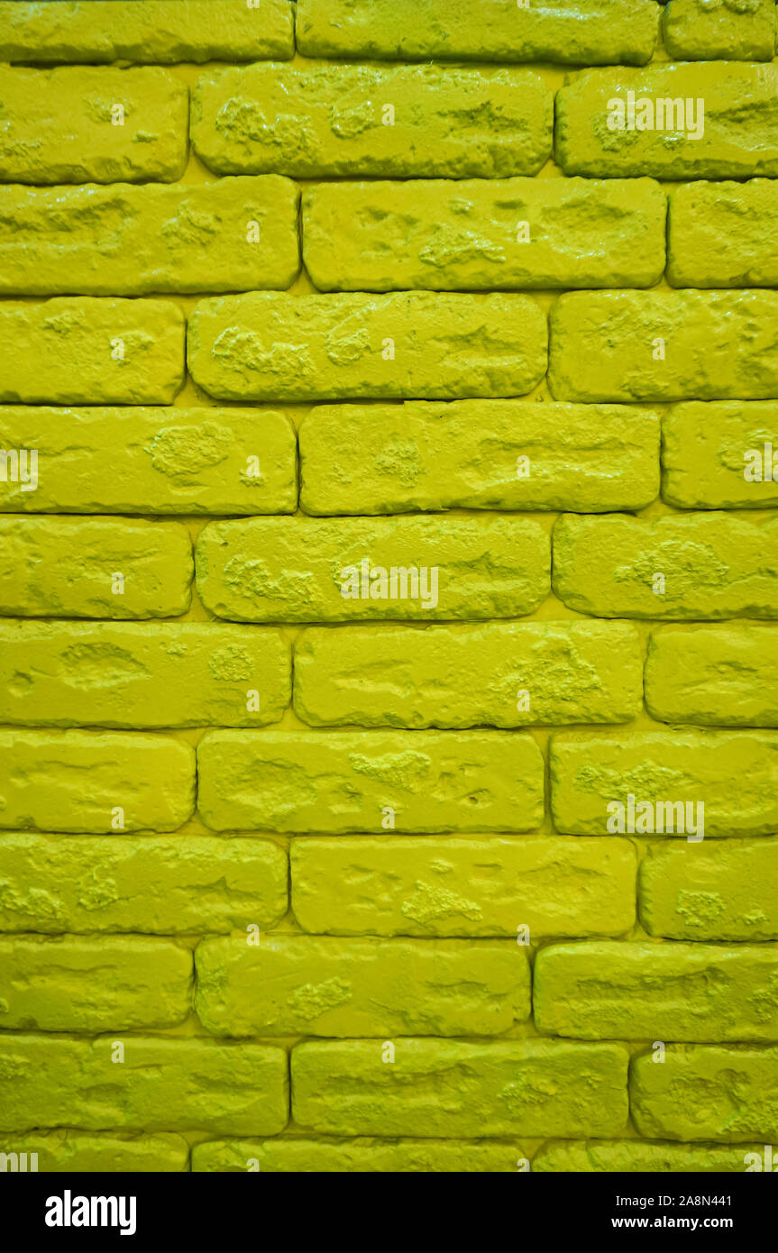 Green brick wall texture background Stock Photo - Alamy