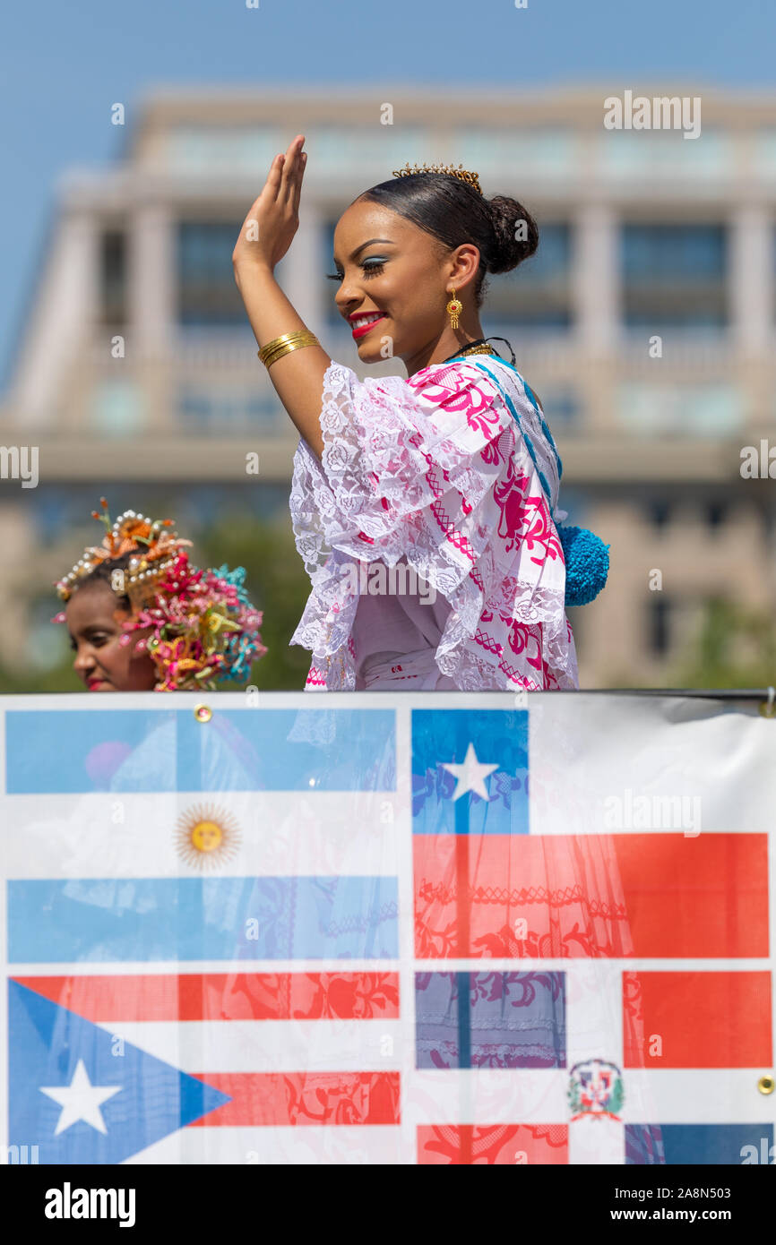 Washington DC, USA September 21, 2019 The Fiesta DC, Panamanian
