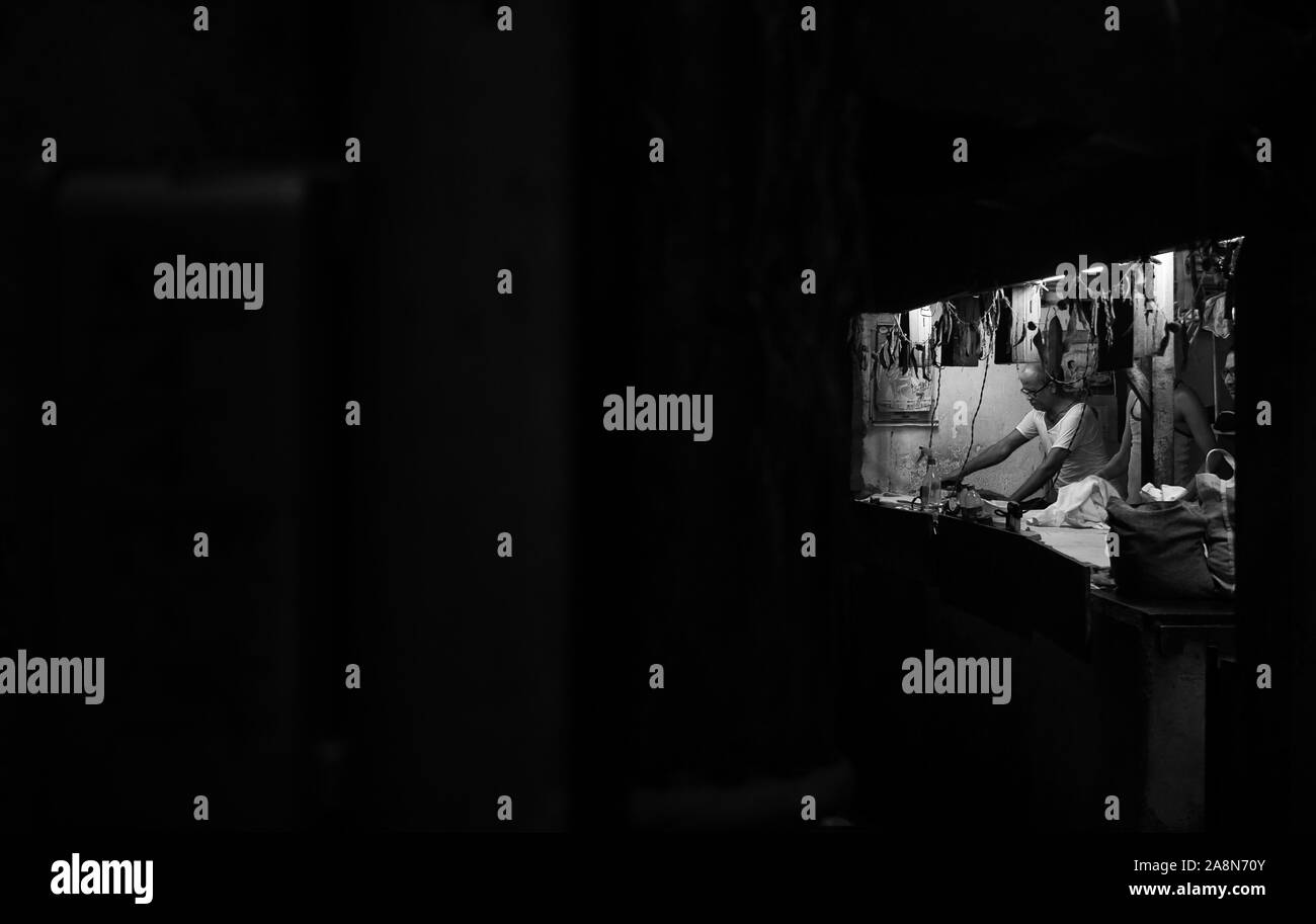 Ironing clothes Black and White Stock Photos & Images - Alamy