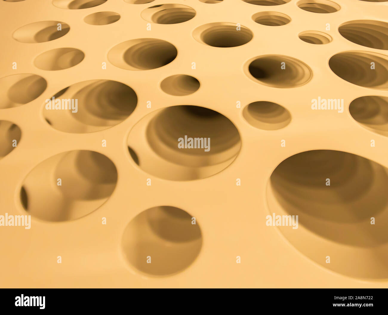 Stripes perforated plastic stackable Used as a background. Stock Photo