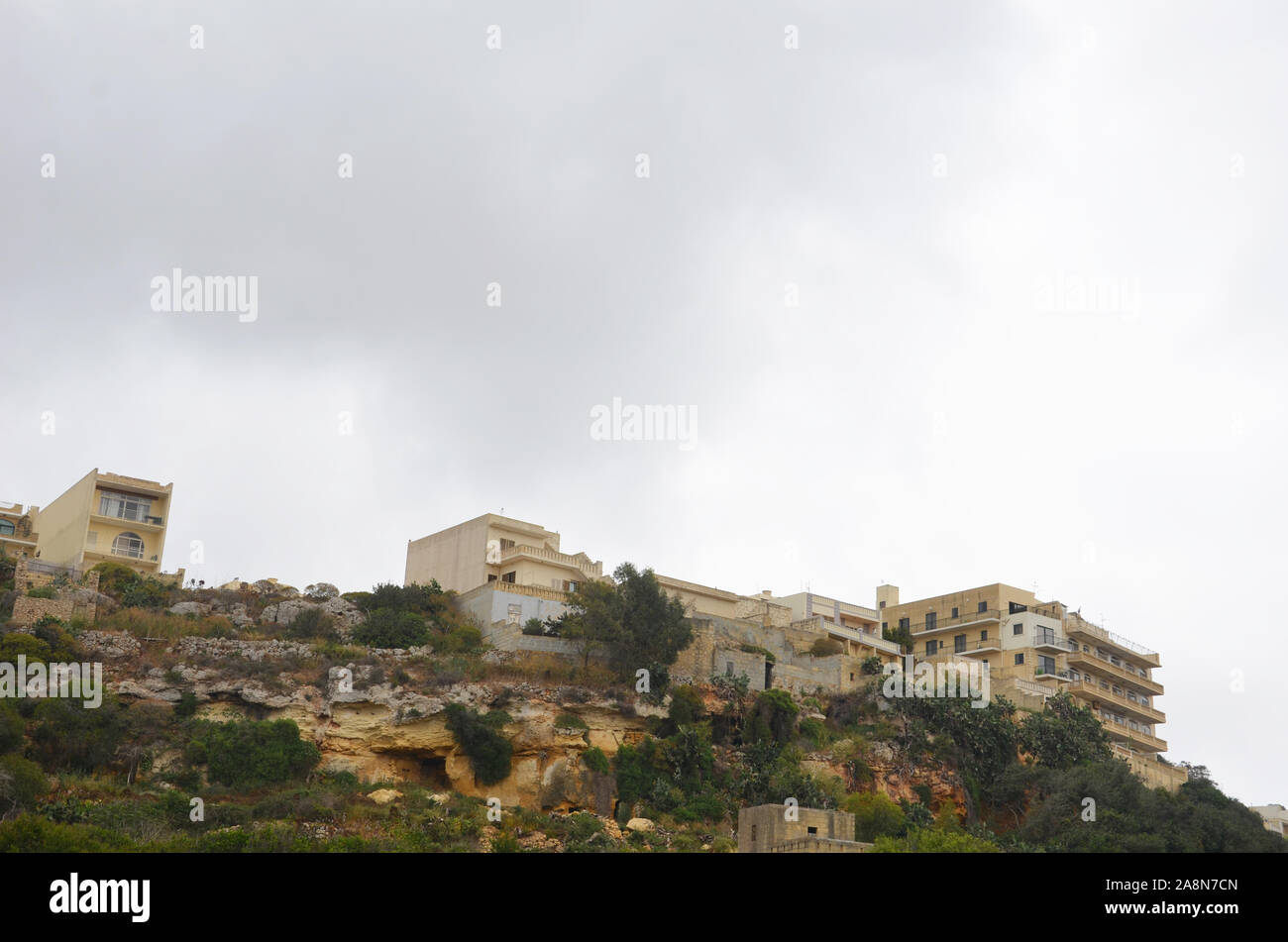 Hilltop Village, Gozo Stock Photo