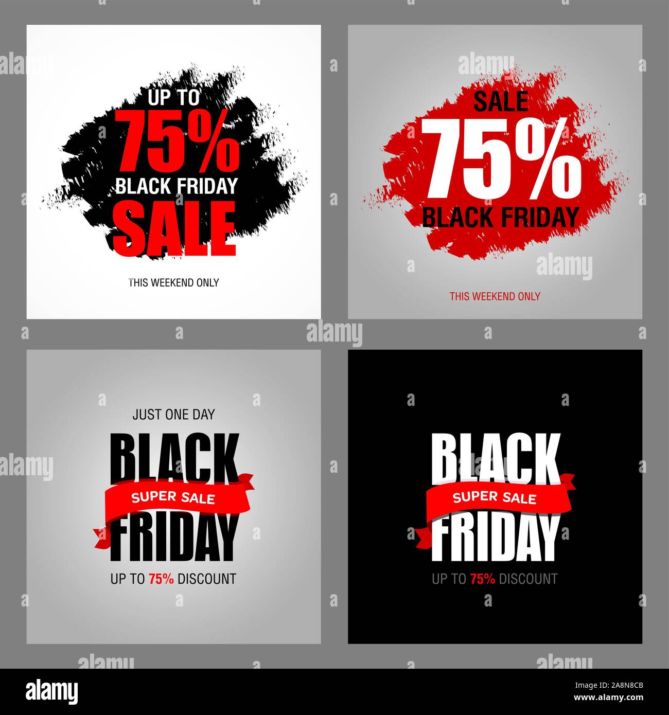 Black friday best deals sale poster banner template with long