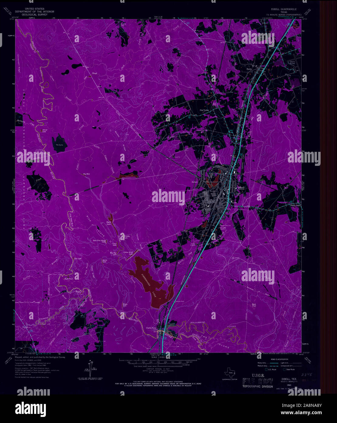 Map of diboll texas hires stock photography and images Alamy