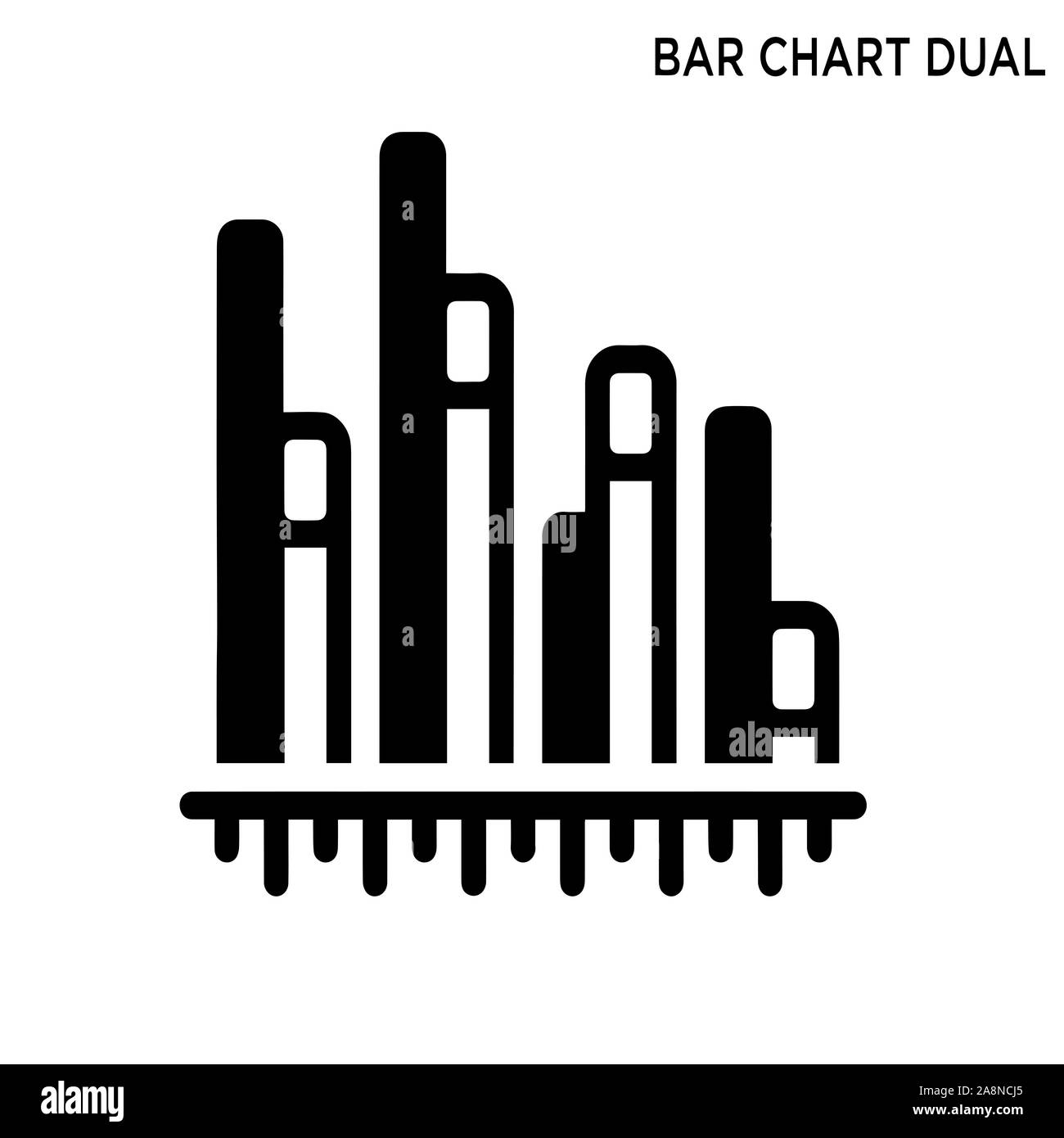 Bar Graph Clipart Black And White Heart