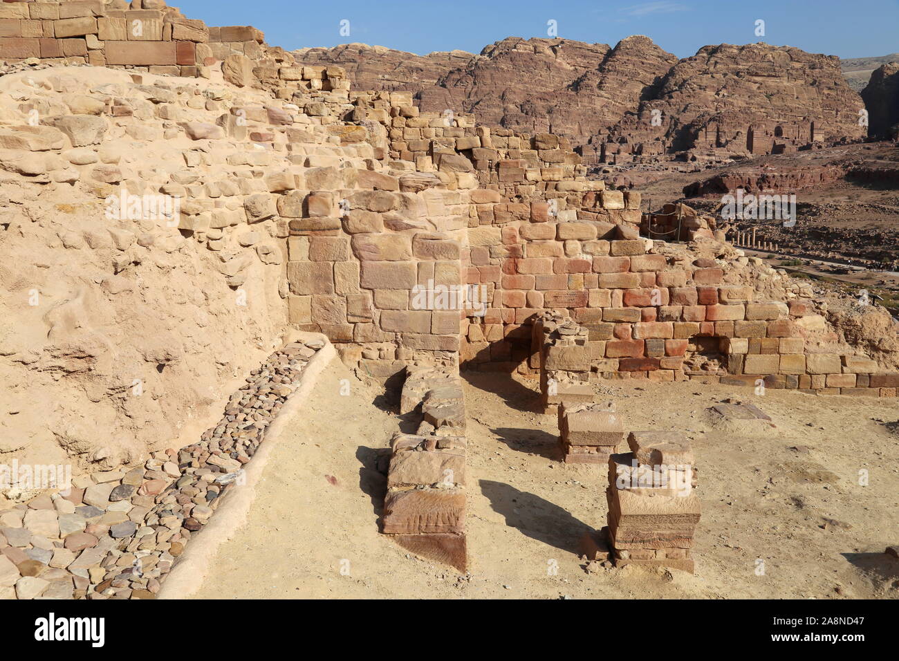 Temple of the Winged Lion (Temple of Al Uzza), Petra, Wadi Musa, Ma'an ...
