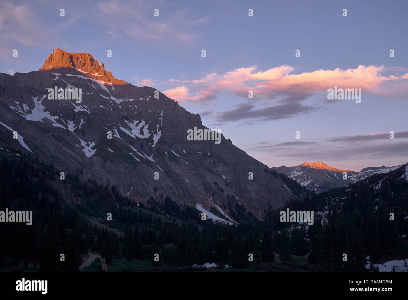 Yankee Boy Basin in the Mount Sneffels Range, Colorado, USA Stock Photo