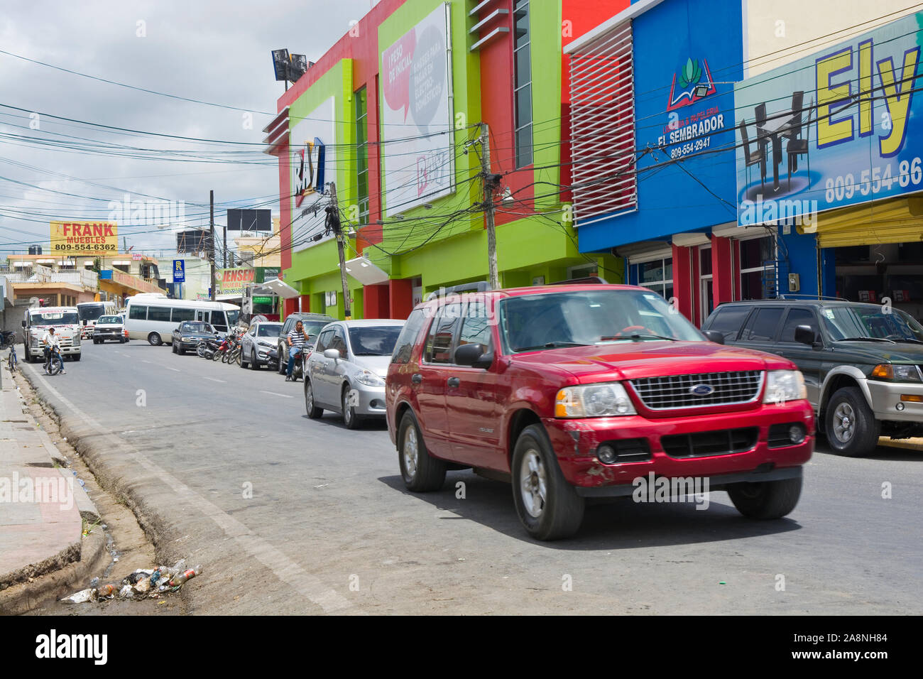 HIGUEY, DOMINICAN REPUBLIC JUNE 25, 2019 Stands on local street