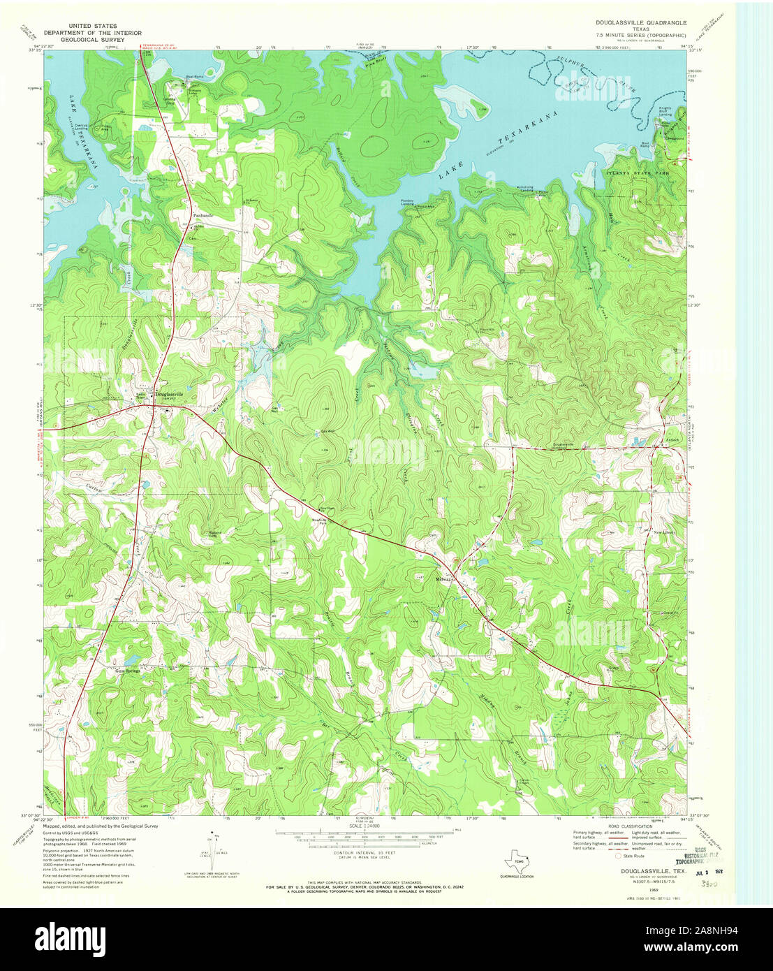 Map of douglassville texas hires stock photography and images Alamy