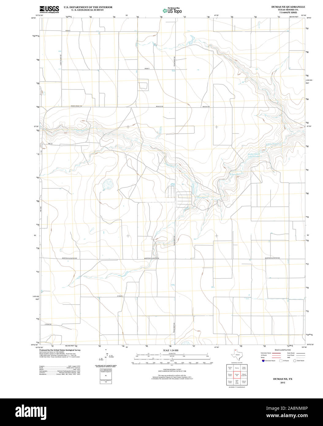 Map of dumas texas Cut Out Stock Images & Pictures Alamy