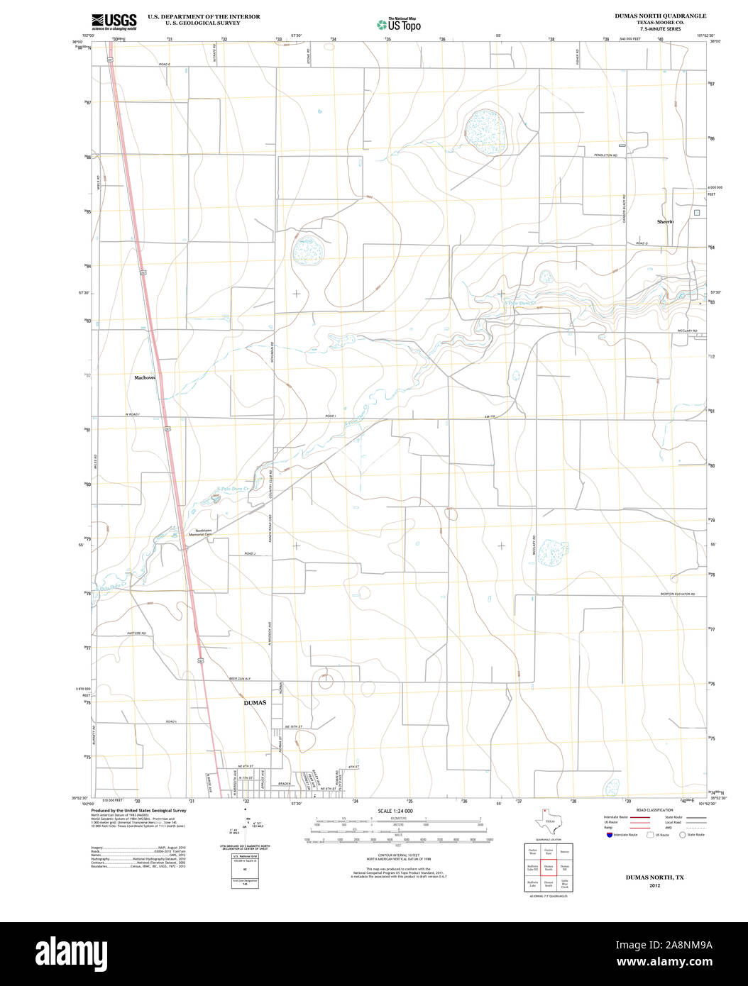 Dumas texas map hires stock photography and images Alamy