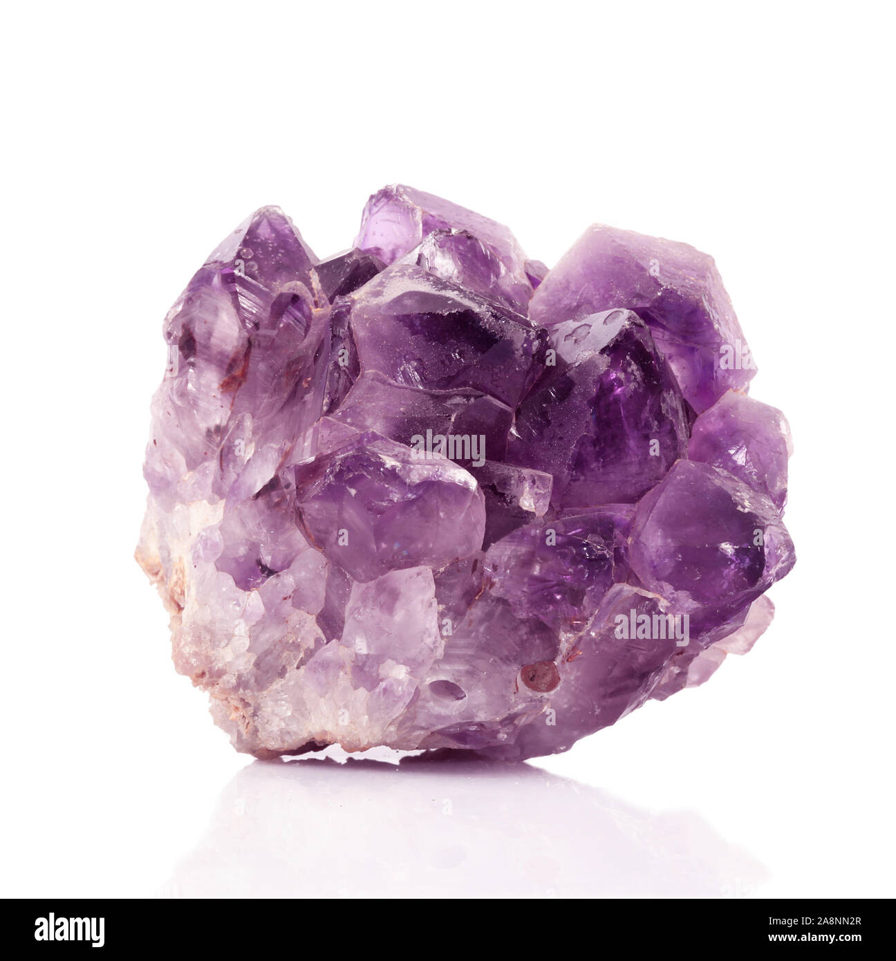 isolated amethyst crystals on white background Stock Photo - Alamy